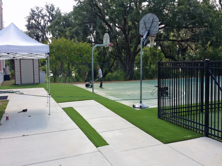 Fake Turf Stacey Street, Florida Landscaping, Commercial Landscape