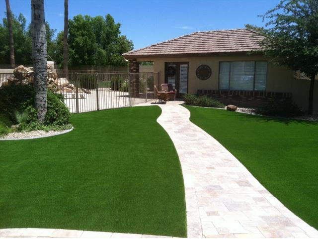 Grass Turf North Beach, Florida Landscape Design, Front Yard Design